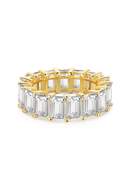 Raya Eternity Band Sterling Silver Ring- Gold