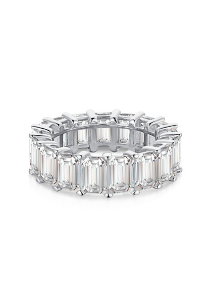 Raya Eternity Band Sterling Silver Ring- Silver