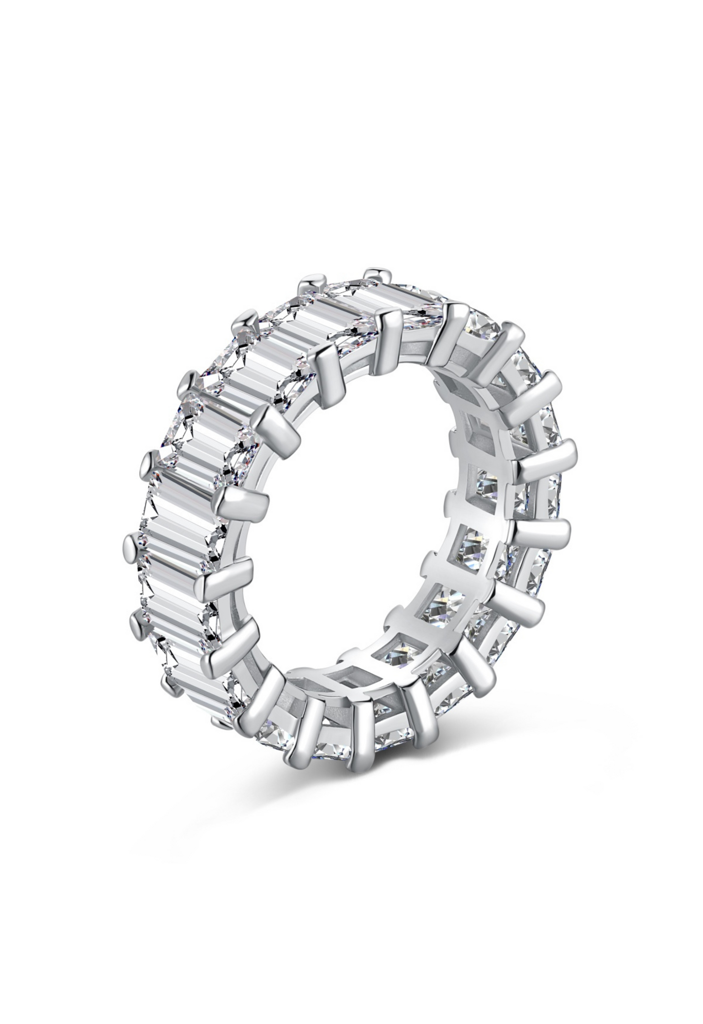 Raya Eternity Band Sterling Silver Ring- Silver