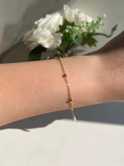 Nora Gold Ball Sterling Silver Bracelet