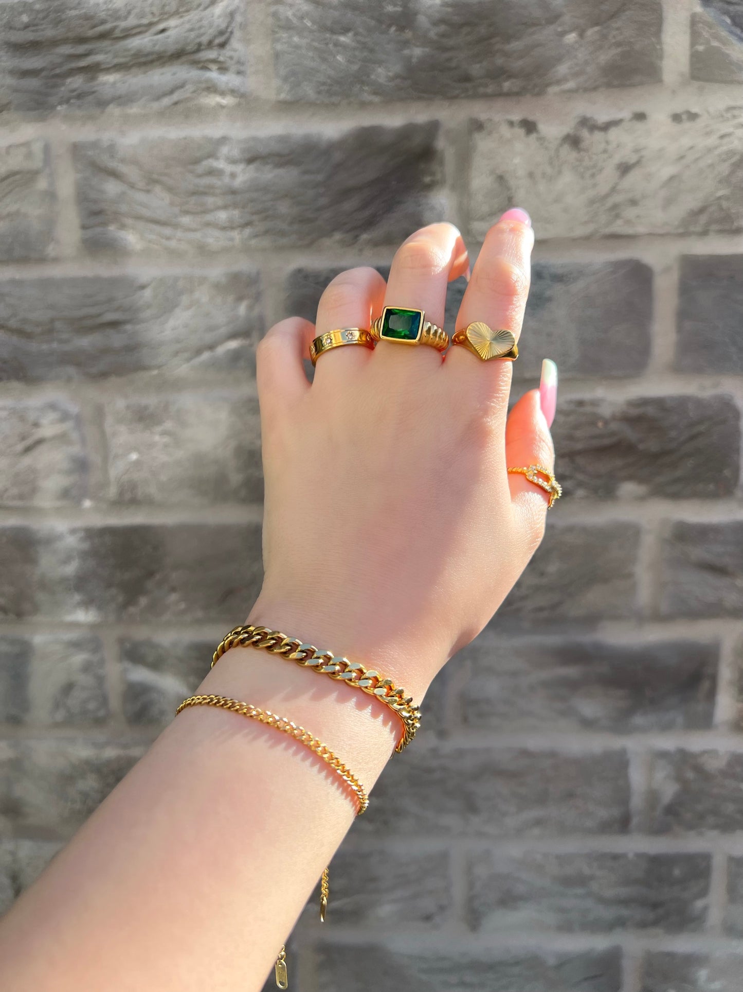 Classic Cuban Chain Bracelet- Gold