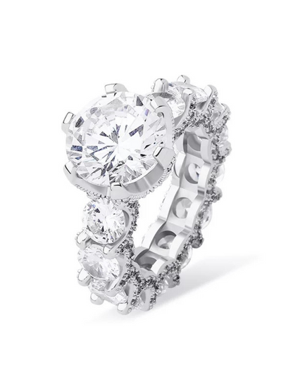 Varenna Round Cut Cubic Zirconia Ring