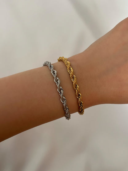 Twisted Rope Chain Bracelet