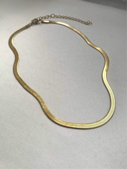 Snake Chain Necklace- Gold