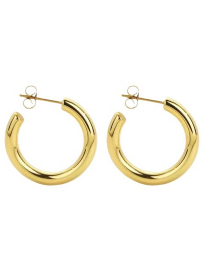 Savannah Classic Gold Hoop Earrings